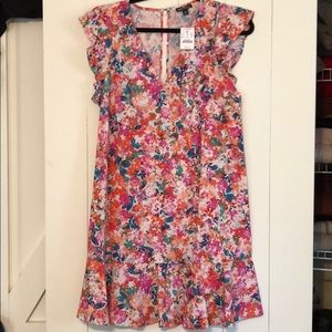 NWT J CREW FLORAL DRESS SIZE 8